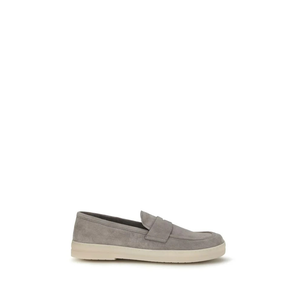 Prada Calf Leather Slip-On Loafer — Gray - EU40.5/US7.5 | Italist Inc.