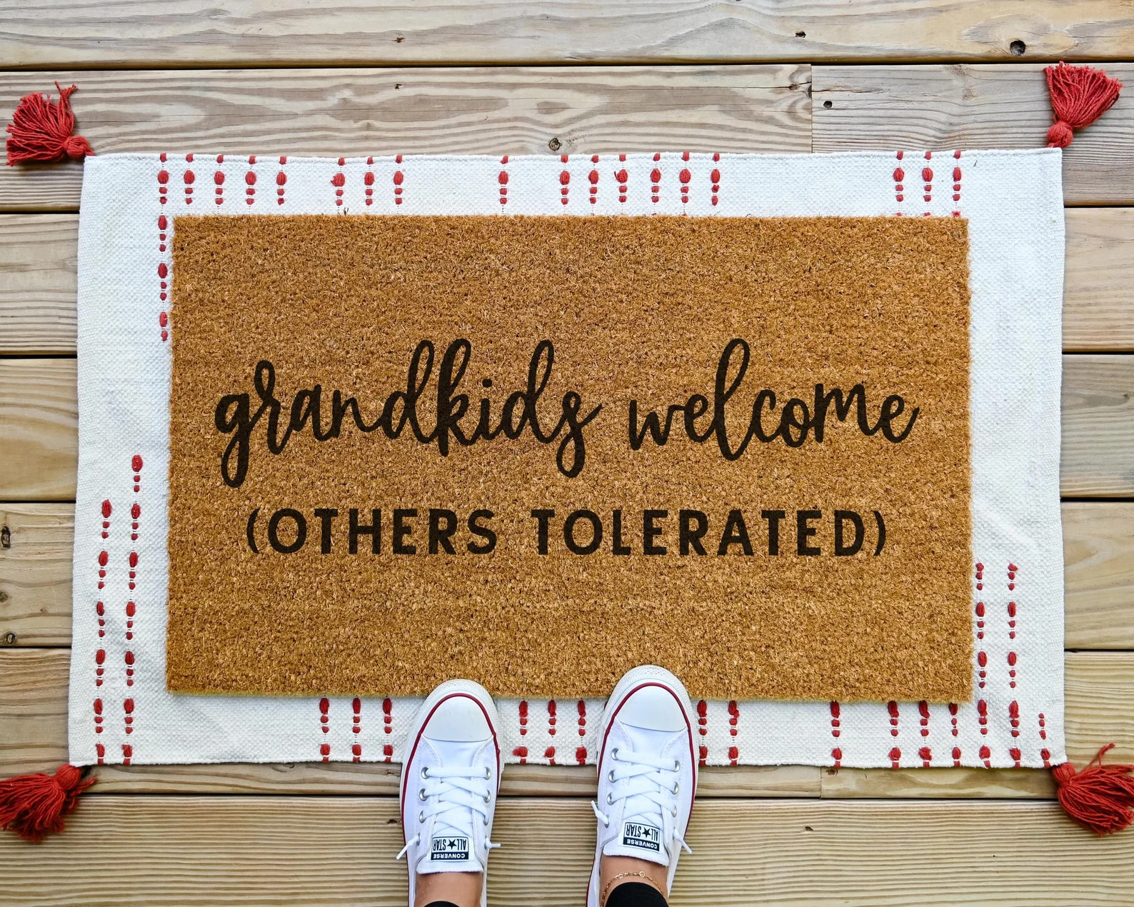 Grandkids Welcome Here Doormat, Grandparents Gift, Mothers Day Gift, Welcome Mat, Housewarming Gi... | Etsy (US)