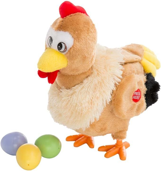 HearthSong Plush Musical Egg-Laying Hen with Three Eggs | Amazon (US)