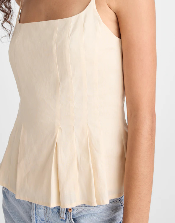 Darted Peplum Cami Top | Madewell