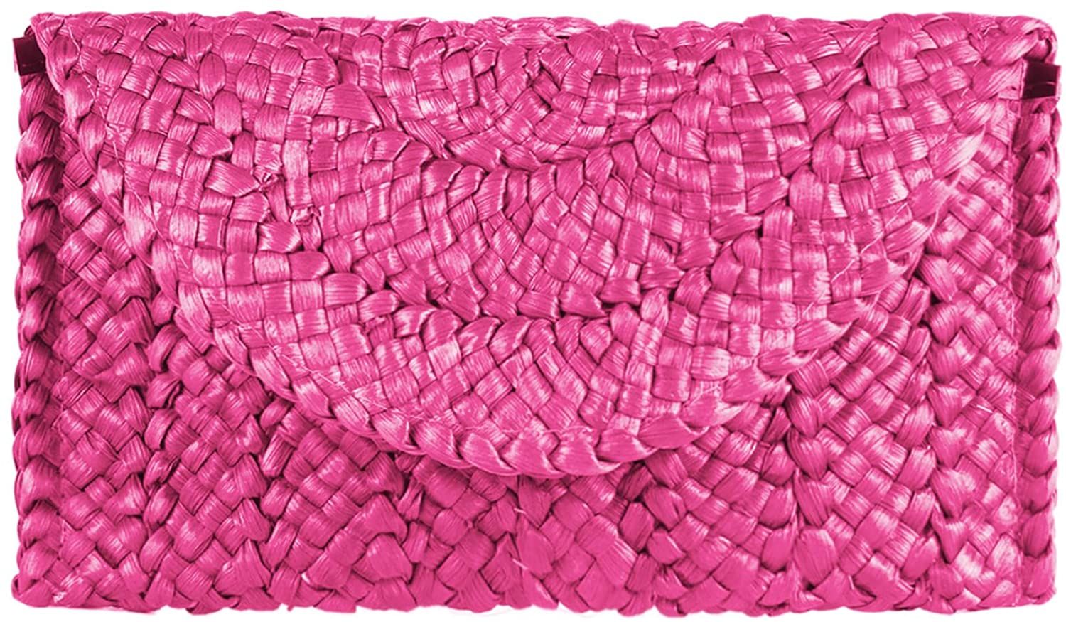 QWZNDZGR Straw Clutch Purses for Women Summer Beach Bags Envelope Woven Clutch Handbags | Walmart (US)