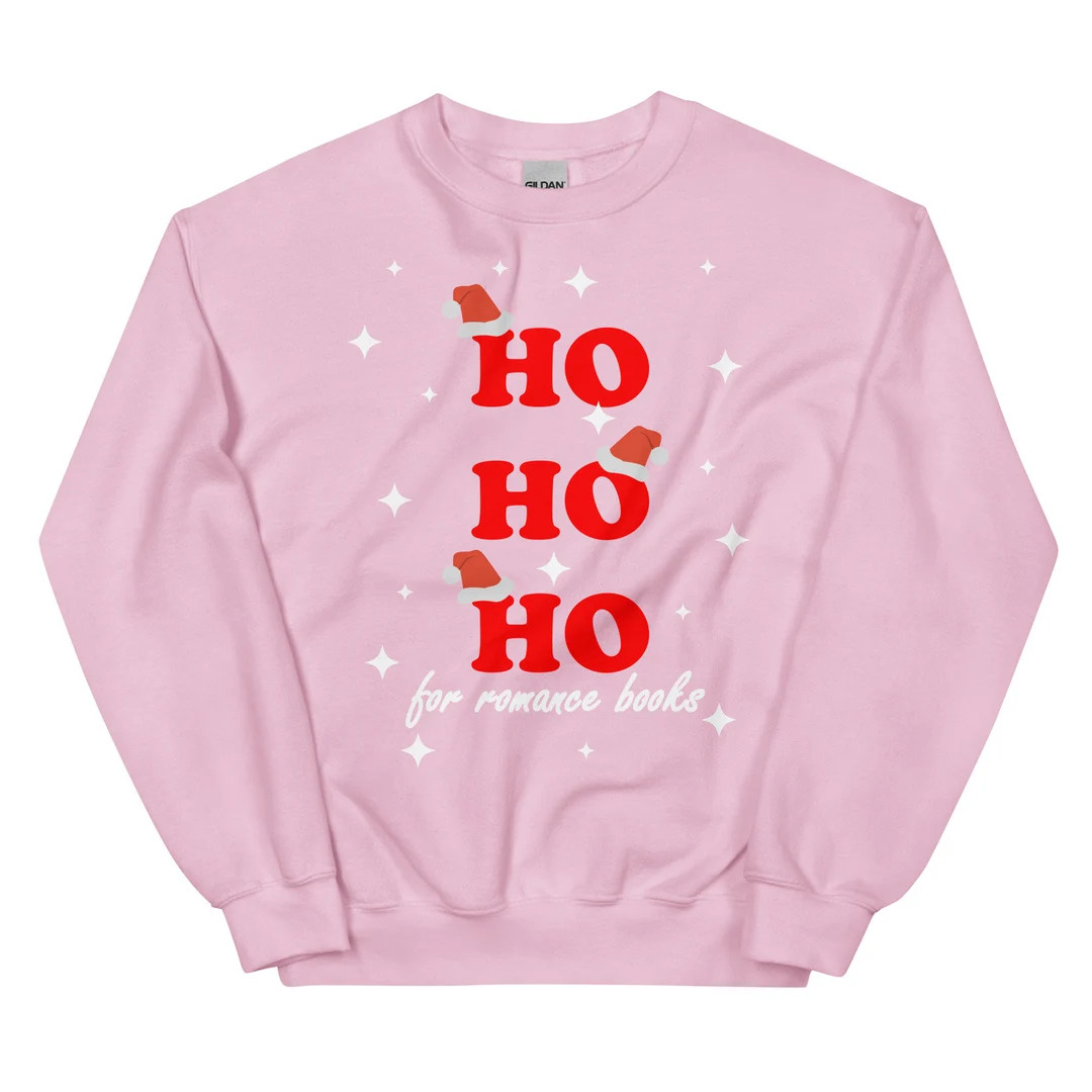 Ho Ho Ho Romance Book Crewneck | Christmas Bookish Crewneck | Bookish Holiday Sweater | Bookworm ... | Etsy (US)