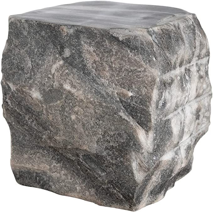 Bloomingville Marble Raw Edged Décor Bookends, 3" L x 3" W x 4" H, Black | Amazon (US)