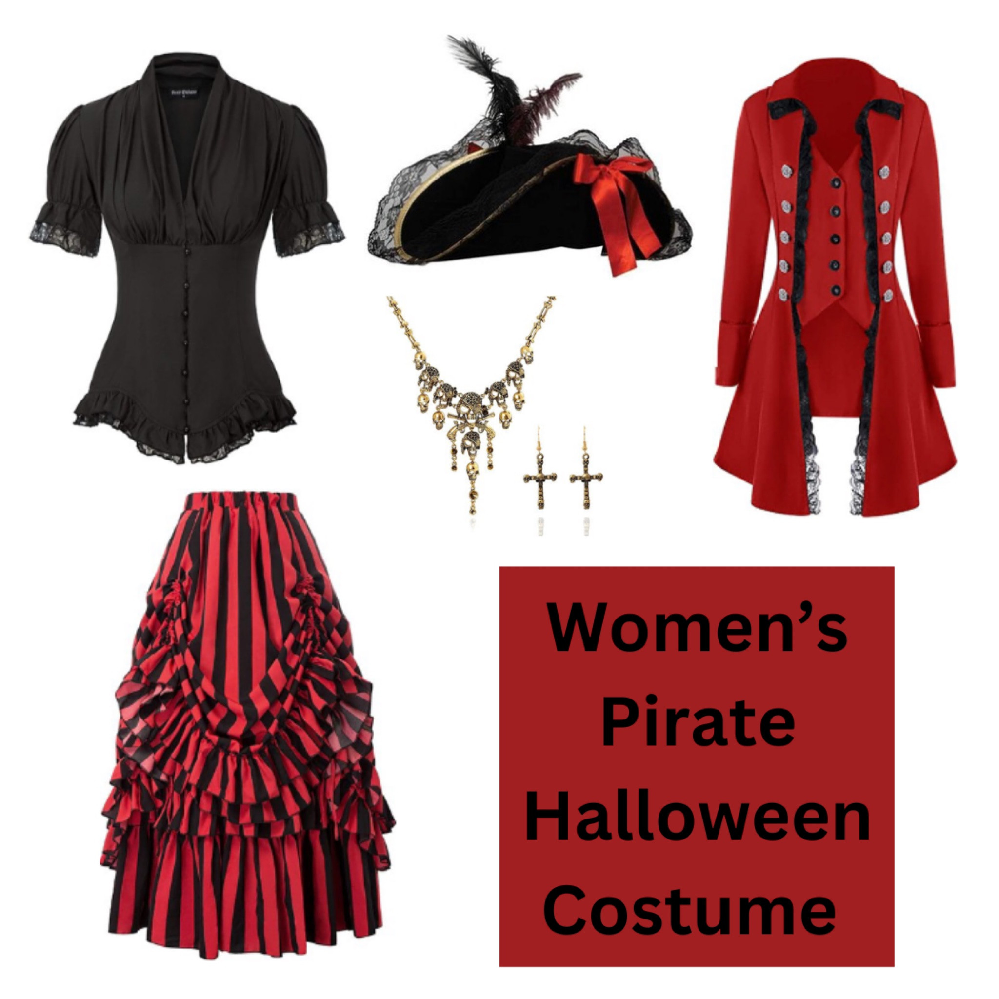 I love this glamorous version of a pirate for a Halloween costume idea! I purchased all of these items from Amazon for my costume this year and I was pleasantly surprised by the quality of the top and the skirt! This whole costume was about $150

#LTKSeasonal #LTKHalloween #LTKunder100