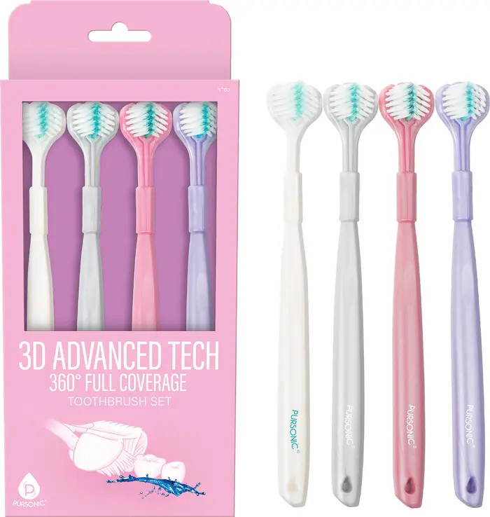 3D Advanced Tech 360° Full Coverage Toothbrush Set | Nordstrom