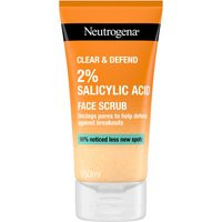 Neutrogena Clear and Defend 2% Salicylic Acid Face Scrub 150ml | Look Fantastic (CN)