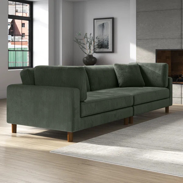 Assel 116'' Corduroy Sofa | Wayfair North America
