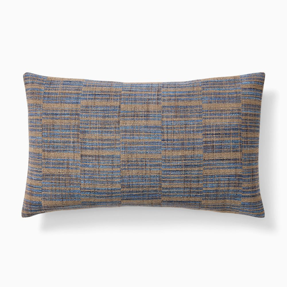 Woven Broken Stripe Lumbar Pillow Cover | West Elm (US)