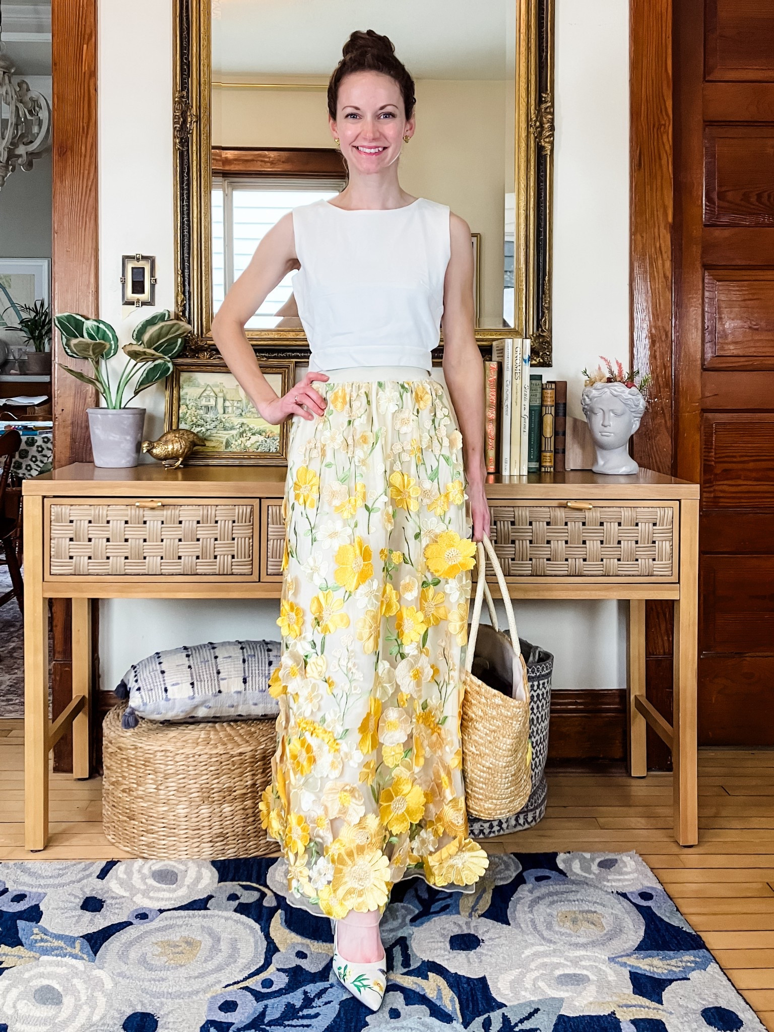 Pretty spring outfit!
Petite outfit. Spring outfit. Modest outfit. Colorful outfit  

#LTKStyleTip #LTKPetite #LTKOver40