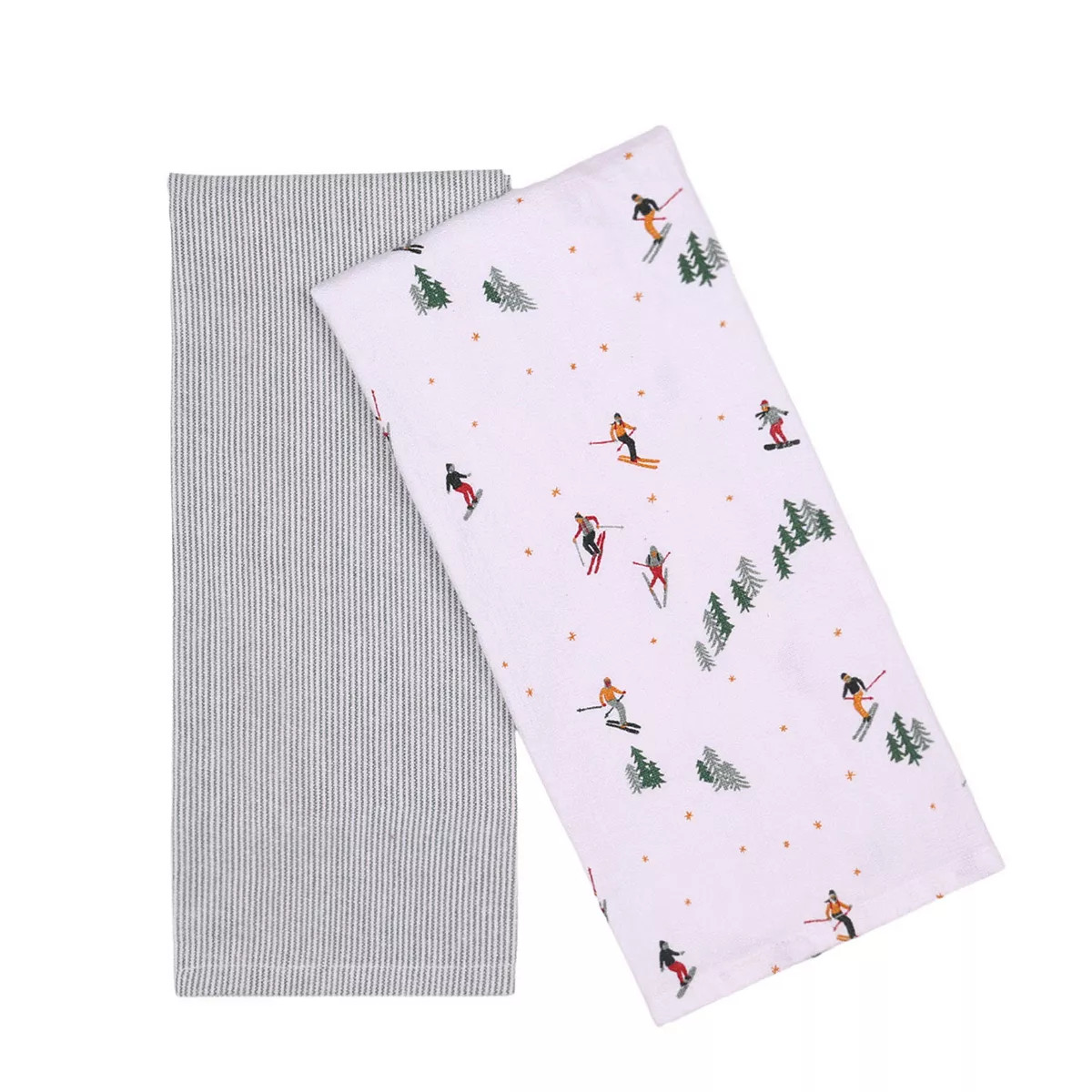 St. Nicholas Square® 2-Pack Skiers Yarn Dye Towel Set | Kohl's