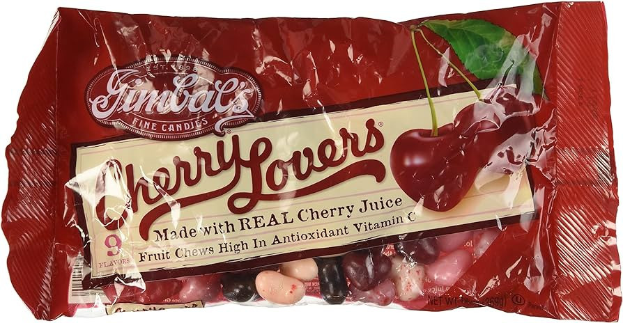 Gimbal's Cherry Lovers Heart Shaped Gourmet Jelly Beans 9 oz, 2 Pack | Amazon (US)