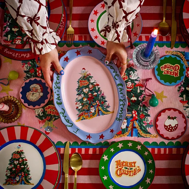 Eleanor Bowmer Fabulously Festive Large Serving Platter | Dunelm