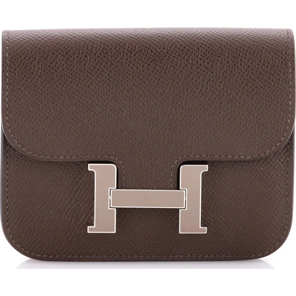 Pre-Owned Hermes Constance Slim Wallet Epsom in Ecorce at Nordstrom | Nordstrom