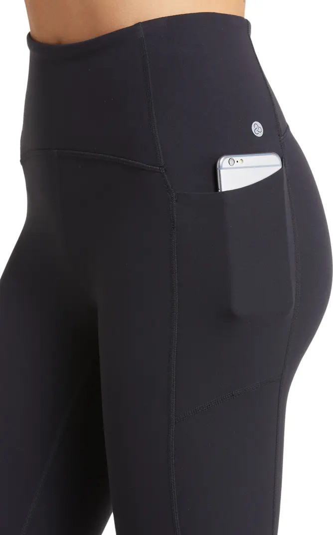 Zella Studio Luxe High Waist Pocket 7/8 Leggings | Nordstrom | Nordstrom