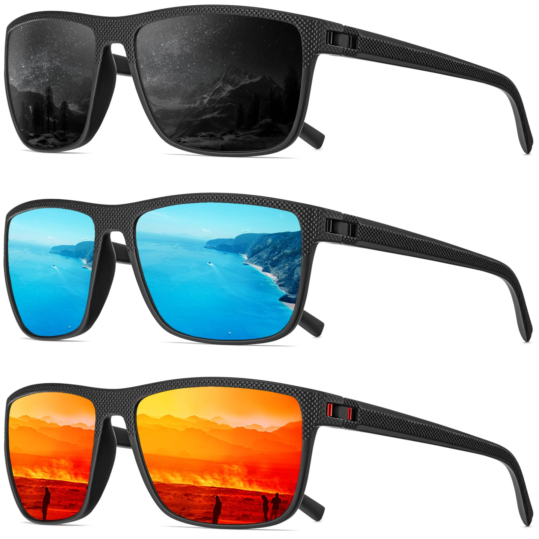 Polarized Sunglasses Men, Mens Sunglasses Polarized UV protection Lightweight Sun Glasses for Dri... | Amazon (US)