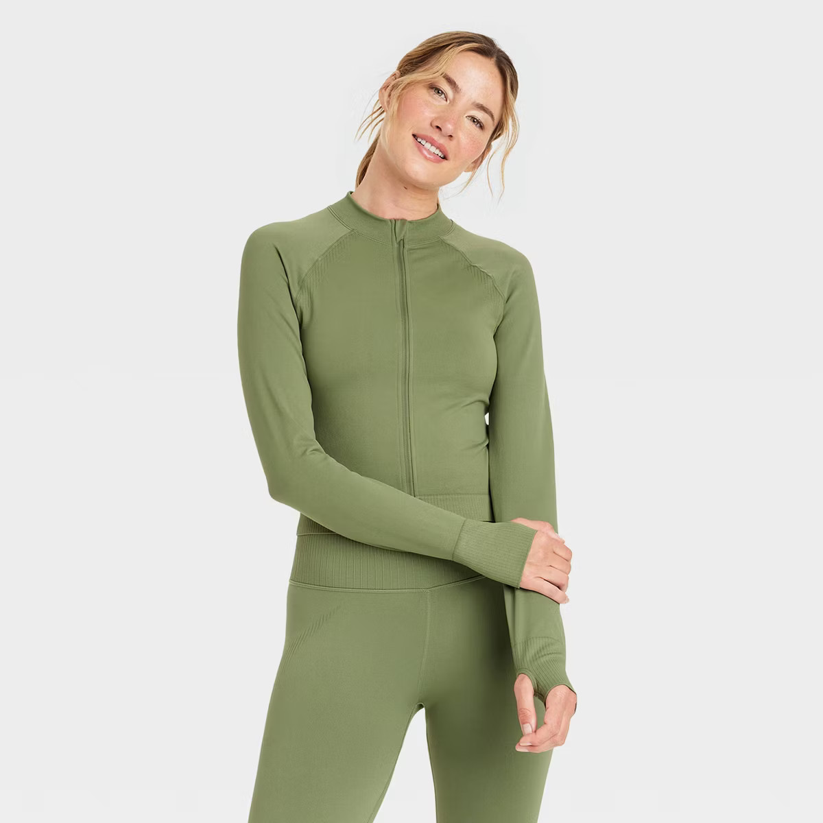 Women's Seamless Fitted Full Zip Jacket - JoyLab™ | Target