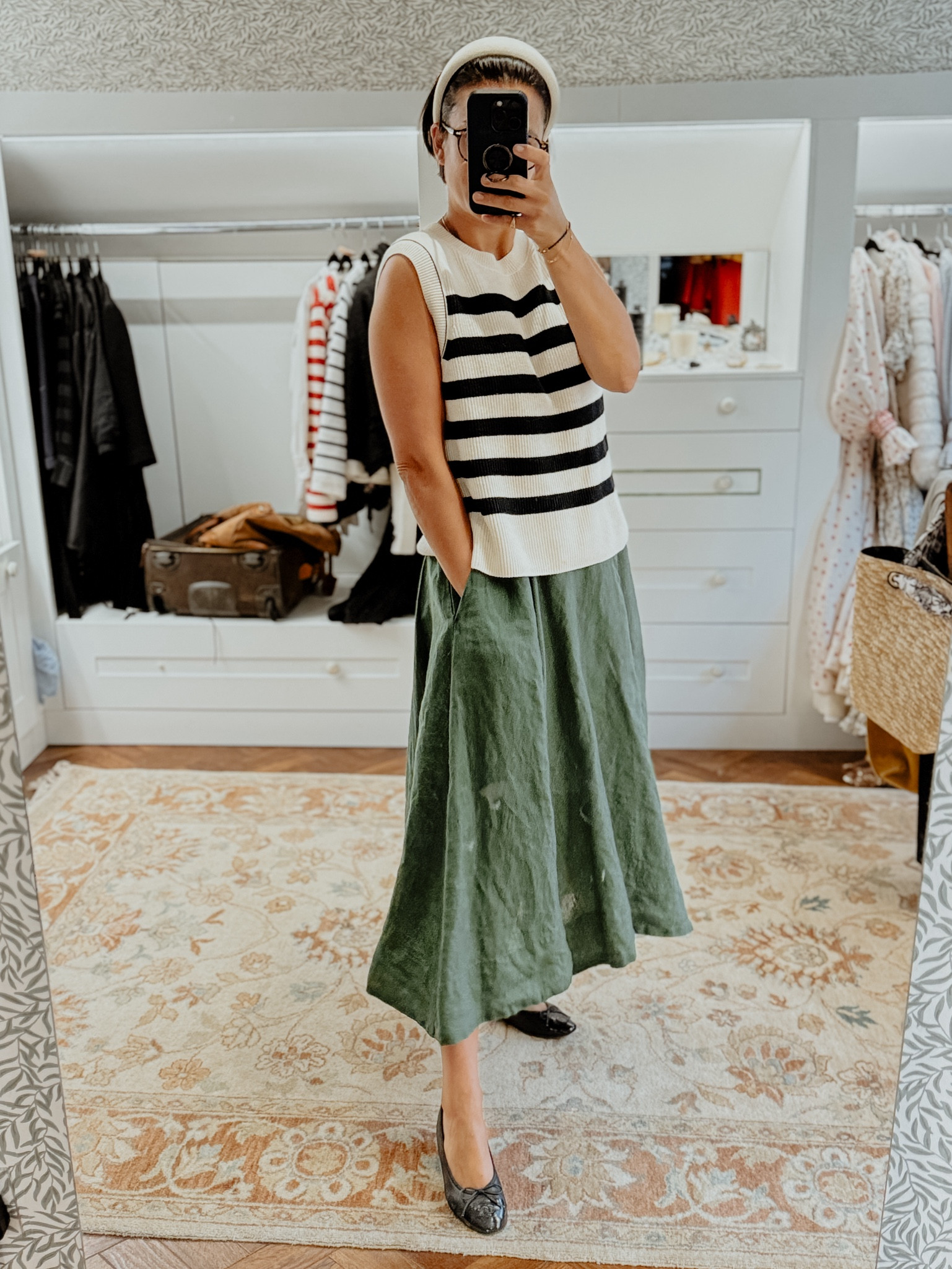 Chic French Style full skirt and striped tank 

#LTKtravel #LTKsummer #LTKuk