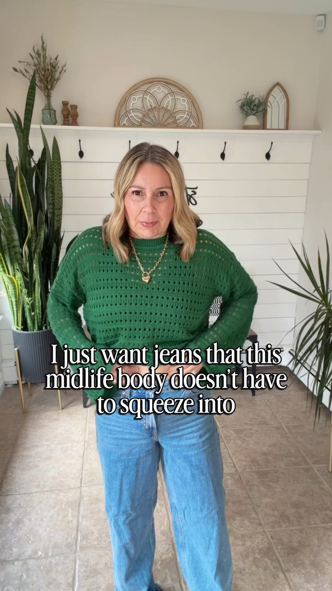 You are going to love these high waisted stretchy wide leg jeans! I’m wearing a size 8. Dress them up or down they’re great! My peplum top is sold out :(  Spring outfits 2026, date night outfits, casual style

#LTKMidsize #LTKPetite #LTKOver40
