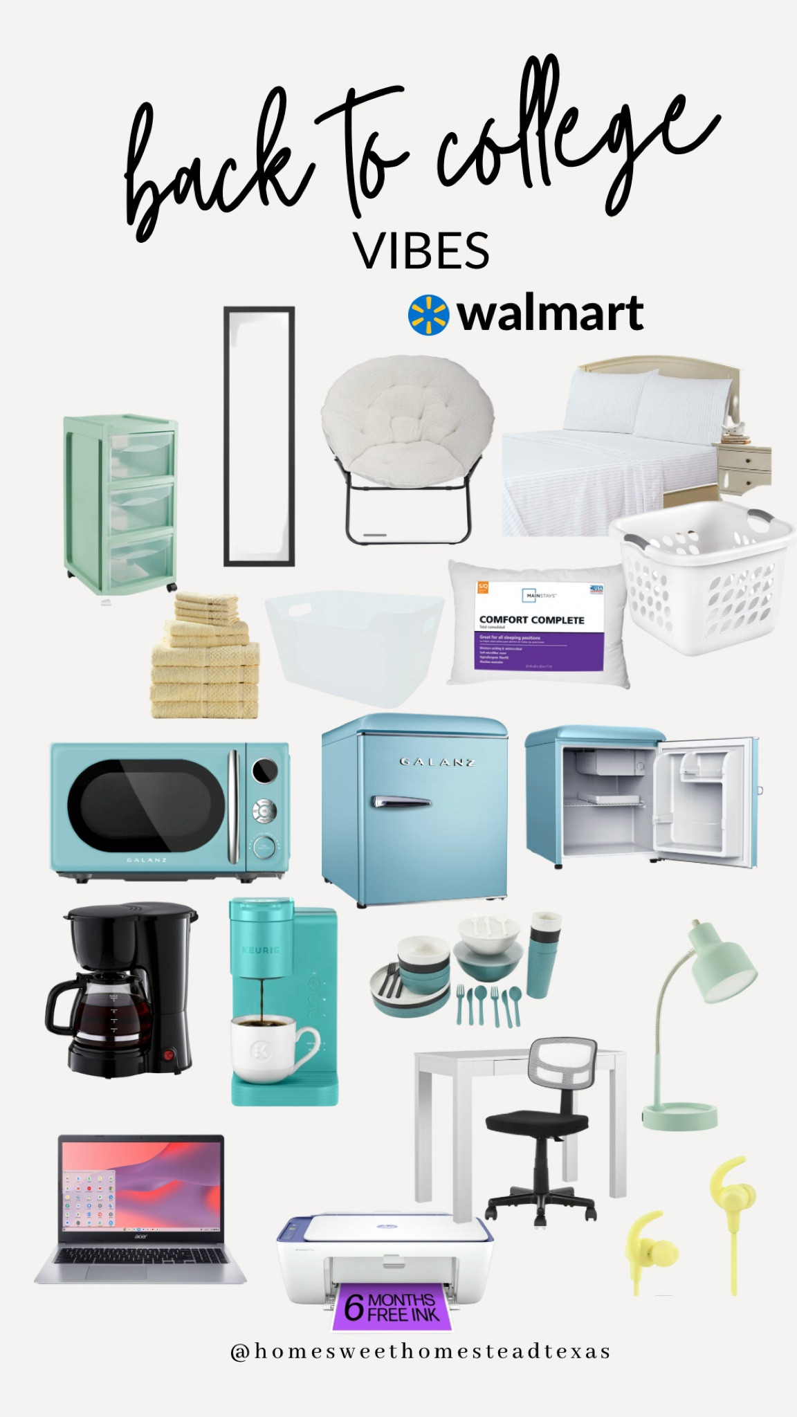 Back to College Essentials 
#collegeessentials #minifridge #keurig #college #microwave #storage #desk #laptop #desklamp #mirror #dorm #walmartfinds

#LTKBacktoSchool