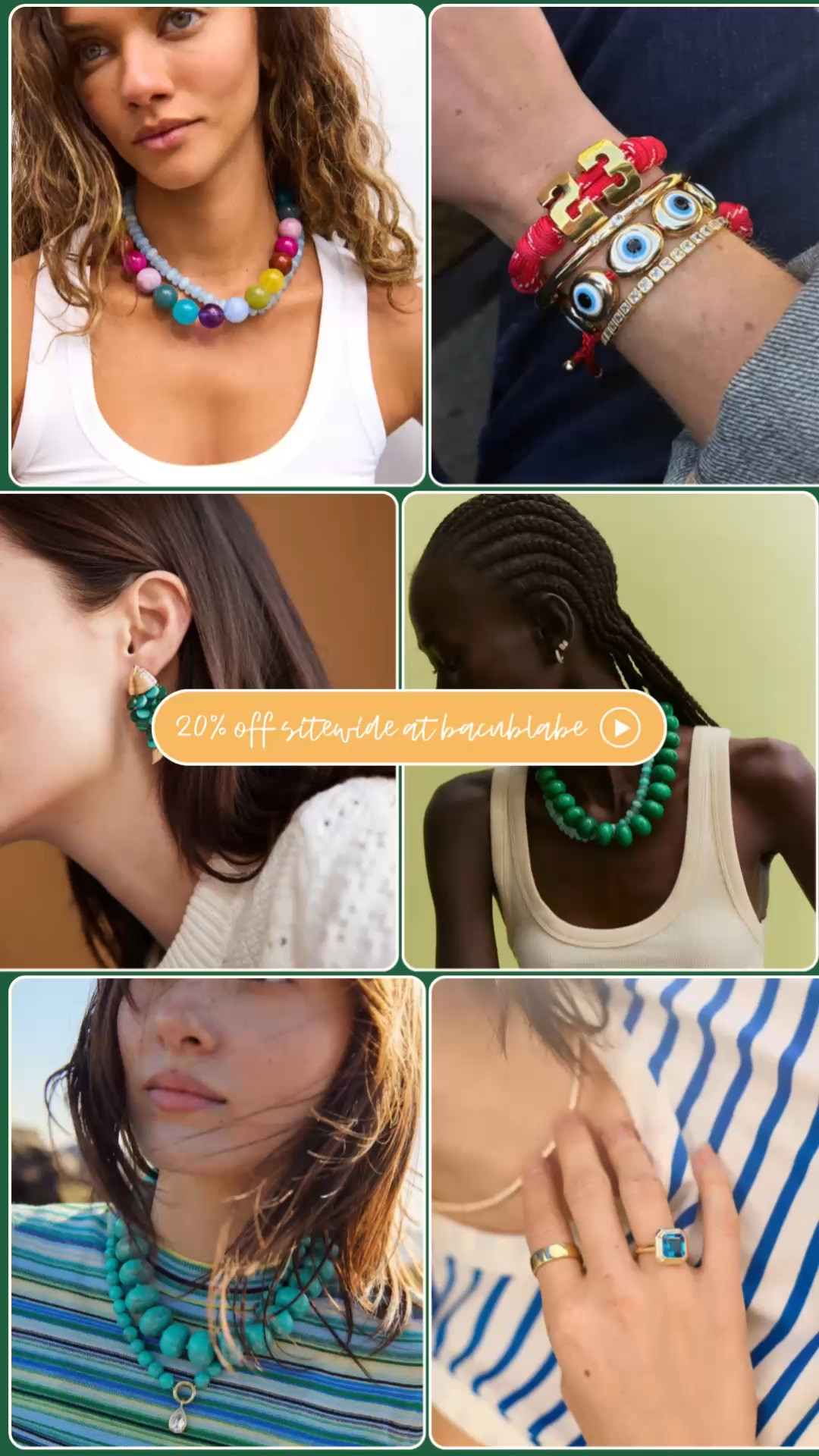 20% off all the gifts and goodies at baublebar •

#LTKMothersDay #LTKSaleAlert #LTKootd