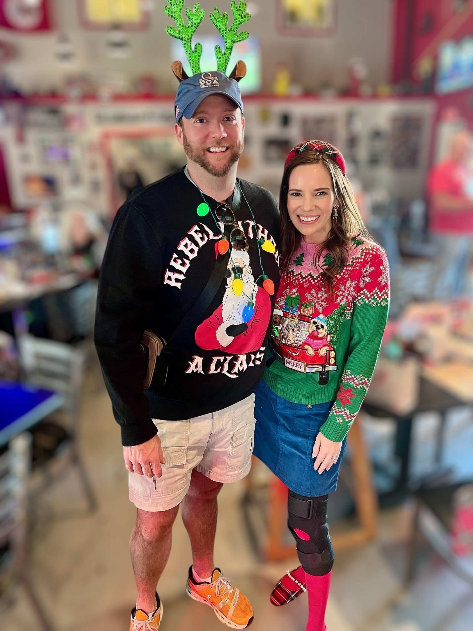 Festive & Fun Christmas Sweater Outfit 🎄💗✨

The cutest holiday outfit combo! This embellished Christmas sweater is pure MERRY — bright colors, playful details, and so perfect for parties, spirit days, or cozy December outings. I paired it with a J.Crew Factory corduroy mini skirt for that classic winter texture and added all the tartan touches: a plaid padded headband, a Dooney & Bourke tartan bag, and the sweetest pearl-trim tartan flats. It’s cheerful, whimsical, and totally ready for every holiday moment. ❤️💚

christmas sweater outfit • festive holiday look • embellished christmas sweater • corduroy skirt outfit • tartan accessories • plaid holiday flats • dooney & bourke tartan • holiday outfit ideas • merry christmas style • winter skirt outfit • holiday fashion inspo • colorful christmas style

#LTKHoliday #LTKFindsUnder50 #LTKFindsUnder100

#LTKFindsUnder100 #LTKHoliday #LTKFindsUnder50