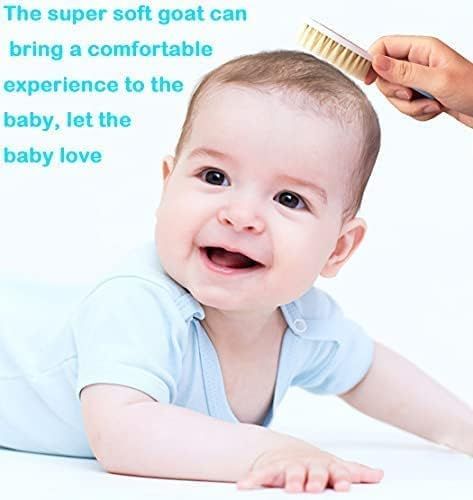 Baby Hair Brush and Comb Set, Baby Brush with Soft Natural Bristles | Amazon (US)