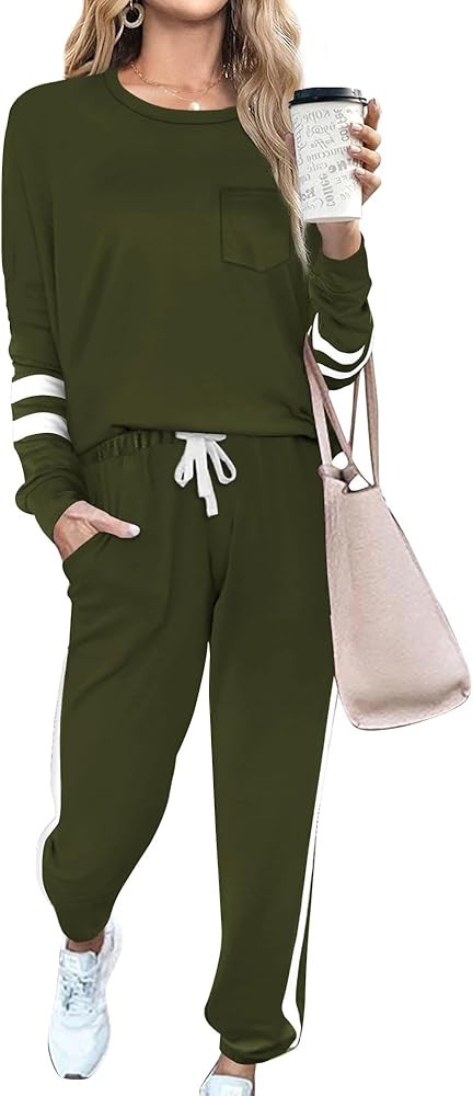RUBZOOF Lounge Sets for Women 2 Piece Travel Sweatsuits Fall Outfits Loungewear Matching Clothing... | Amazon (US)