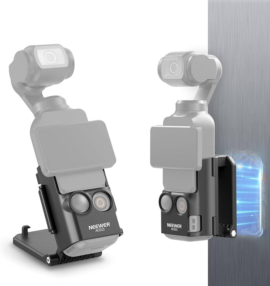 NEEWER BASICS Magnetic Mount Stand Compatible with DJI Osmo Pocket 3, 180° Adjustable Plastic Ca... | Amazon (UK)