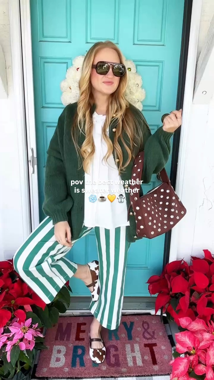 sweater weather favorites BLACK FRIDAY edition on sale for under $32 ❄️ these winter sweaters will keep you cozy and cute at the same time! Wearing M in army green and green plaid sweaters and sized down to S in forest green and khaki bow sweater  at 140 lbs and 5’7” for reference.

winter sweaters, sweater haul, Amazon sweaters, free people style, sweater outfits, sweater weather, fall sweaters, how to style winter sweaters, affordable sweaters

#LTKFindsUnder50 #LTKHoliday #LTKSeasonal