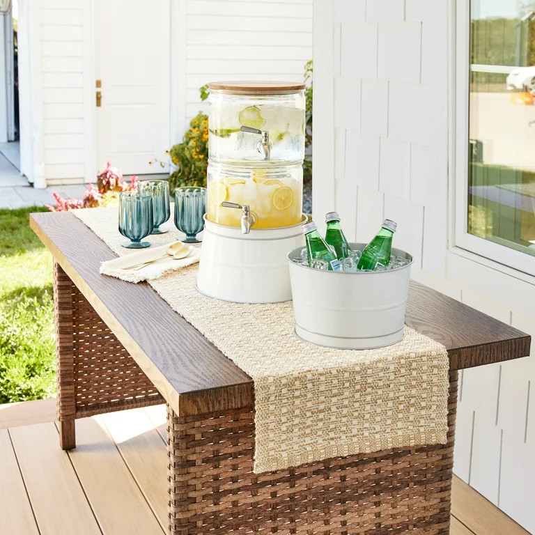 Better Homes & Gardens Galvanized Dispenser Stand - Grey - Walmart.com | Walmart (US)