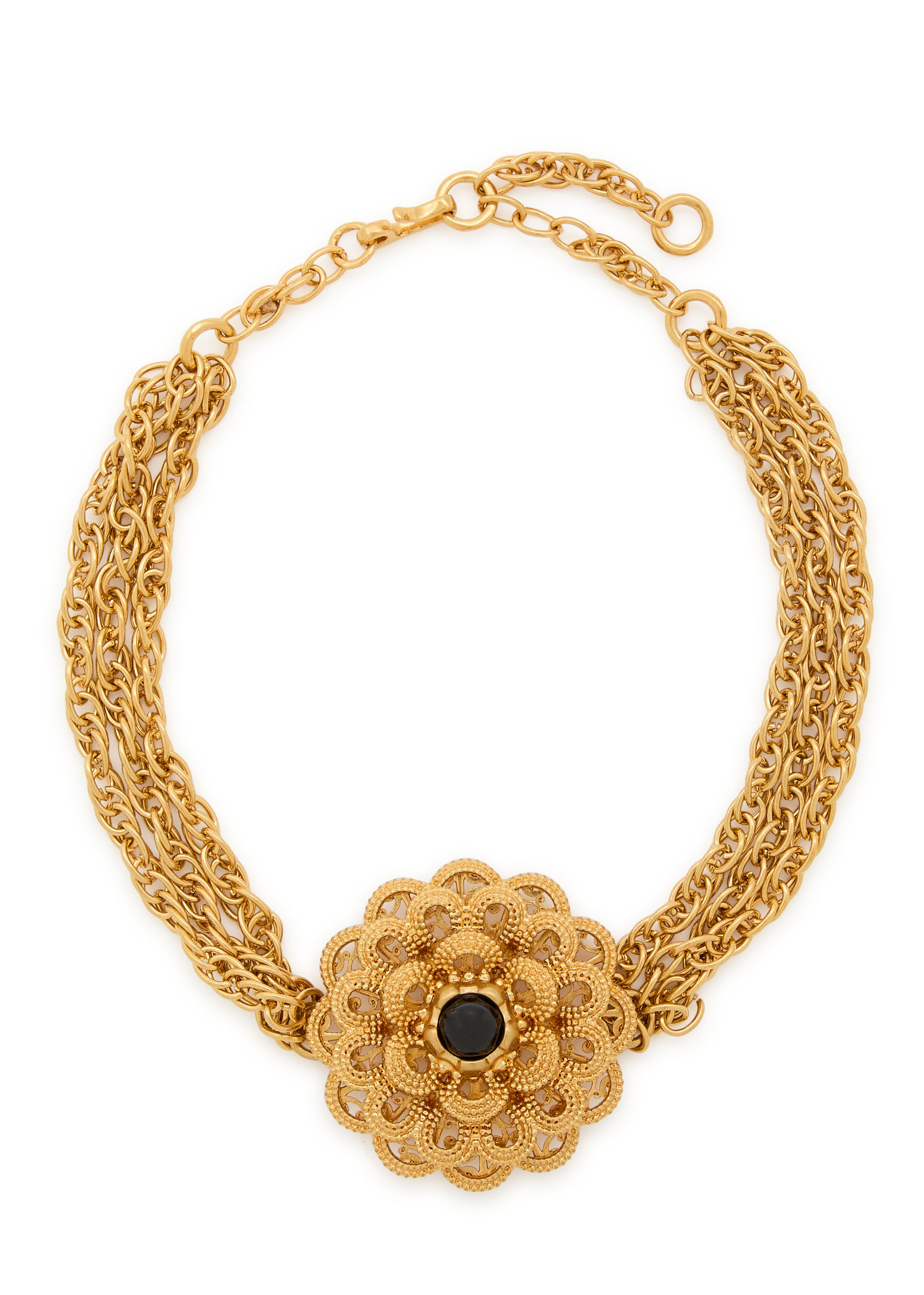 The Chloé Feather flower necklace | Harvey Nichols