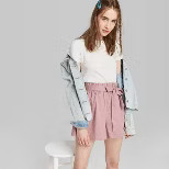 Women's High-Rise Paperbag Waist Shorts - Wild Fable™ | Target