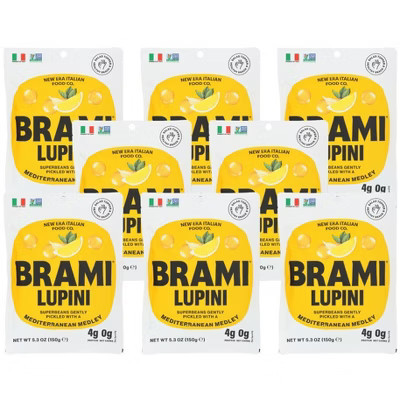 Brami Mediterranean Medley Lupini Snack - Case of 8/5.3 oz | Target