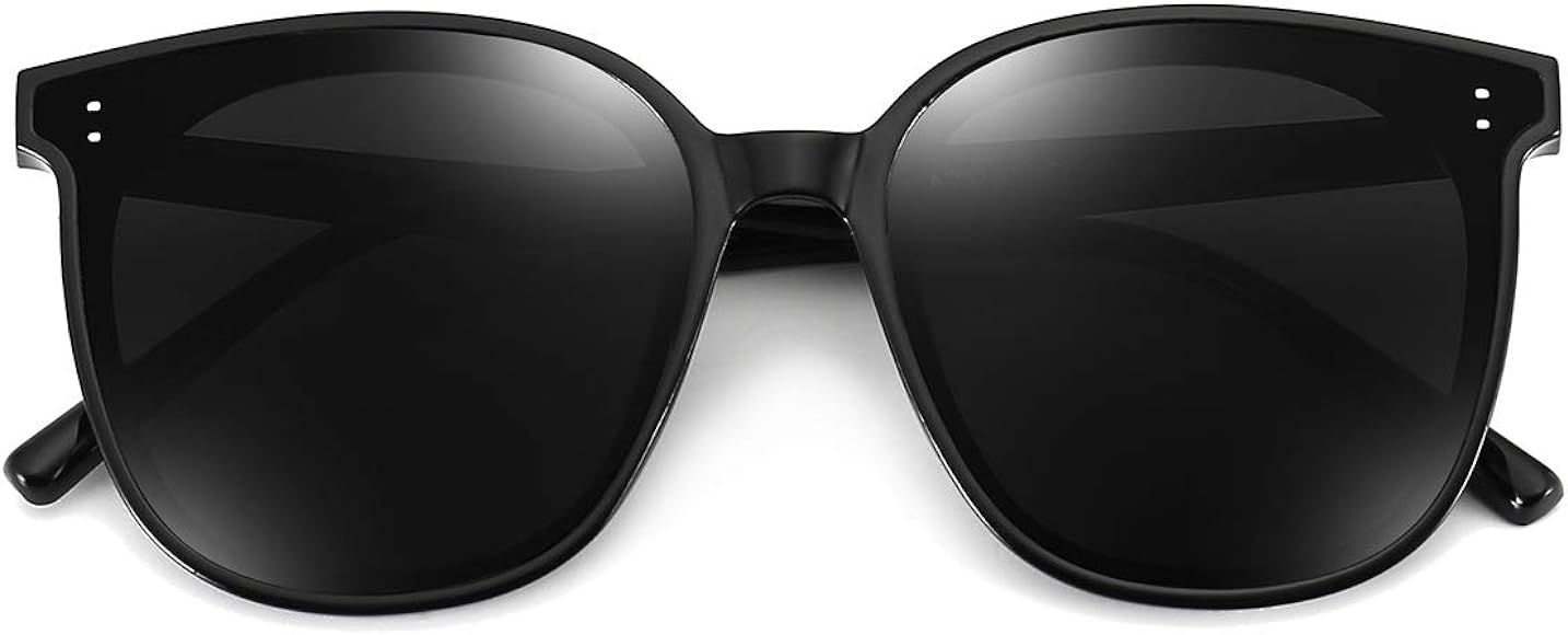 Oversized Square Sunglasses for Women Vintage Glasses with Flat Lens Fashion Shades | Amazon (US)