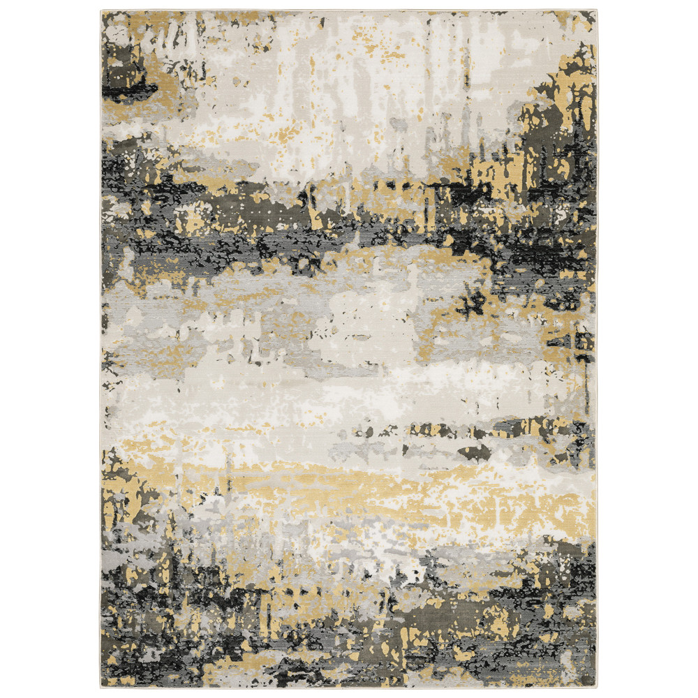 Moretti Quark Area Rug 2061X Contemporary Beige Damaged Bleached | Walmart (US)