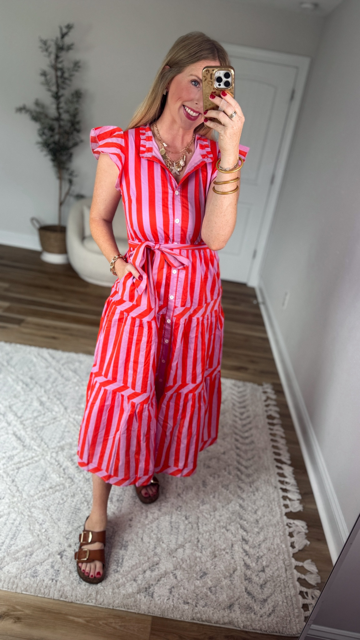 Striped midi dress from Walmart. Size small

#LTKootd #LTKmomlife