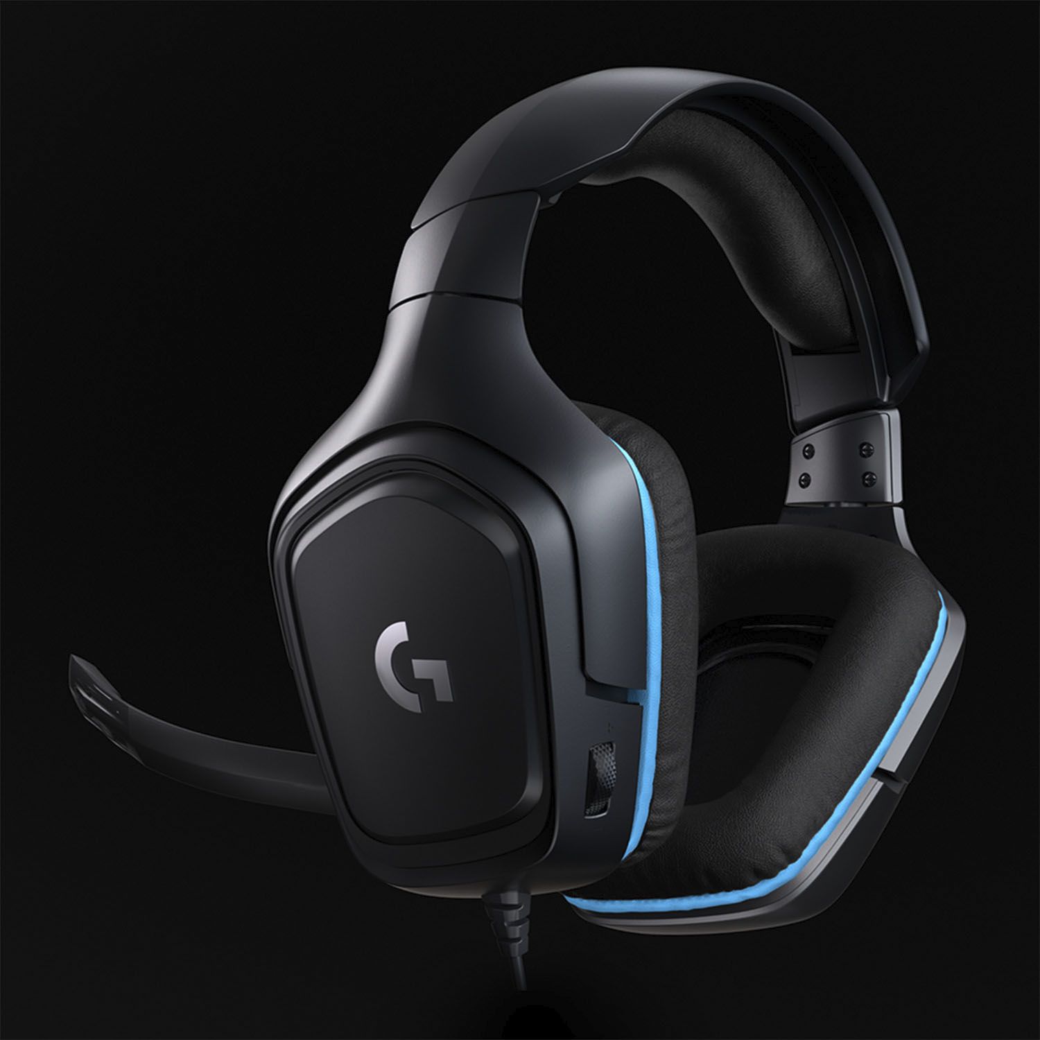 Logitech G432 Wired 7.1 Surround Sound Gaming Headset for PC Black/Blue 981-000769 - Best Buy | Best Buy U.S.