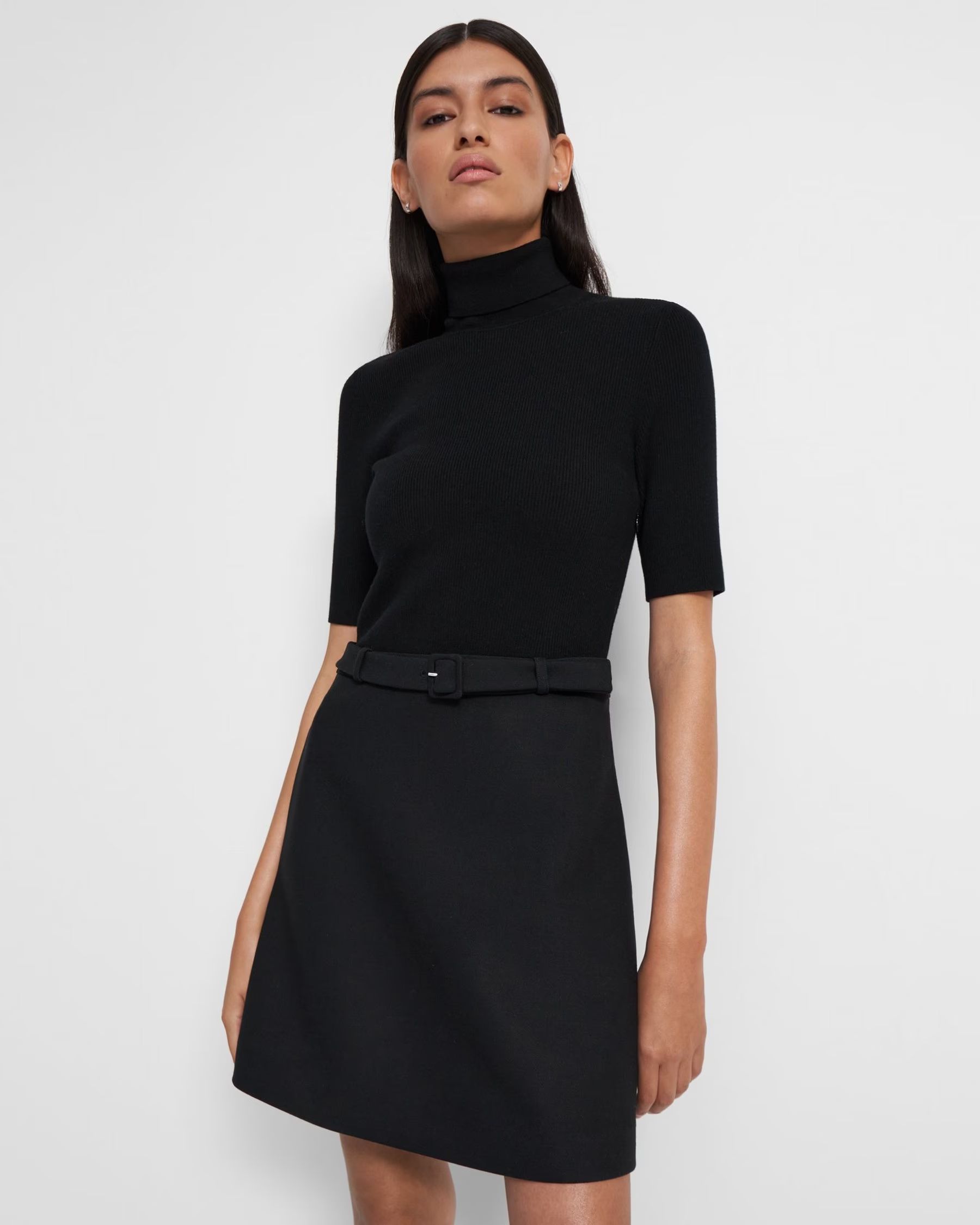 Combo Dress in Bistretch Wool Twill | Theory