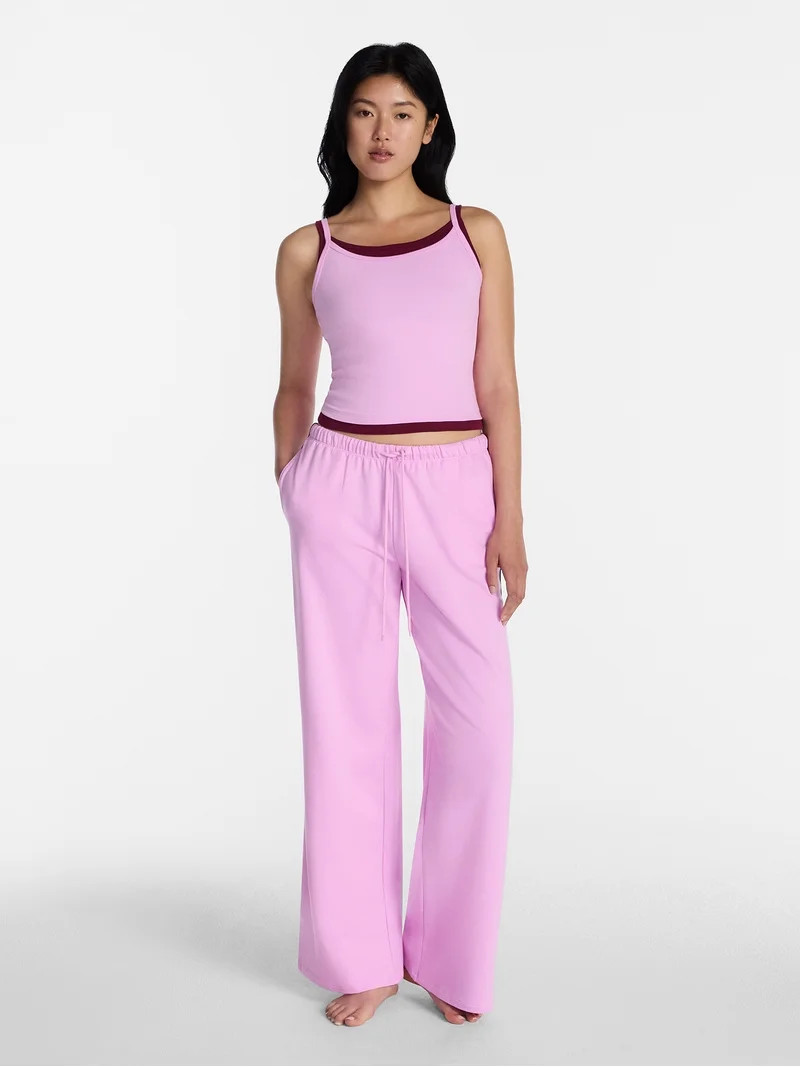 No Boundaries Sleepwear Double Cami, Women\u2019s and Women\u2019s Plus XXS-3X | Walmart (US)