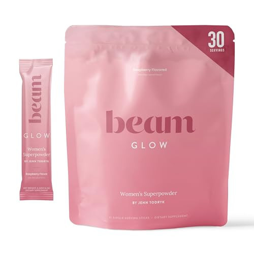 Beam Glow, Hormone Balance for Women, Thyroid Support for Women, Natural Hormone Support Powder with Selenium and Bromelain, PMS Relief, Energy, Hair Skin & Nails, Vegan, No Sugar, 30 Servings | Amazon (US)