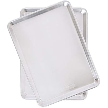 AmazonCommercial Aluminum Baking Sheet Pan, Full Sheet, 26 x 18 Inch, Pack of 2 | Amazon (US)