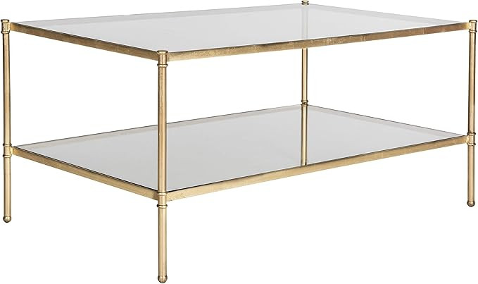 Safavieh Home Collection Aslan Gold Coffee Table | Amazon (US)