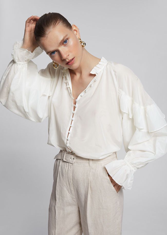 Relaxed Frill Detail Blouse | & Other Stories (EU + UK)