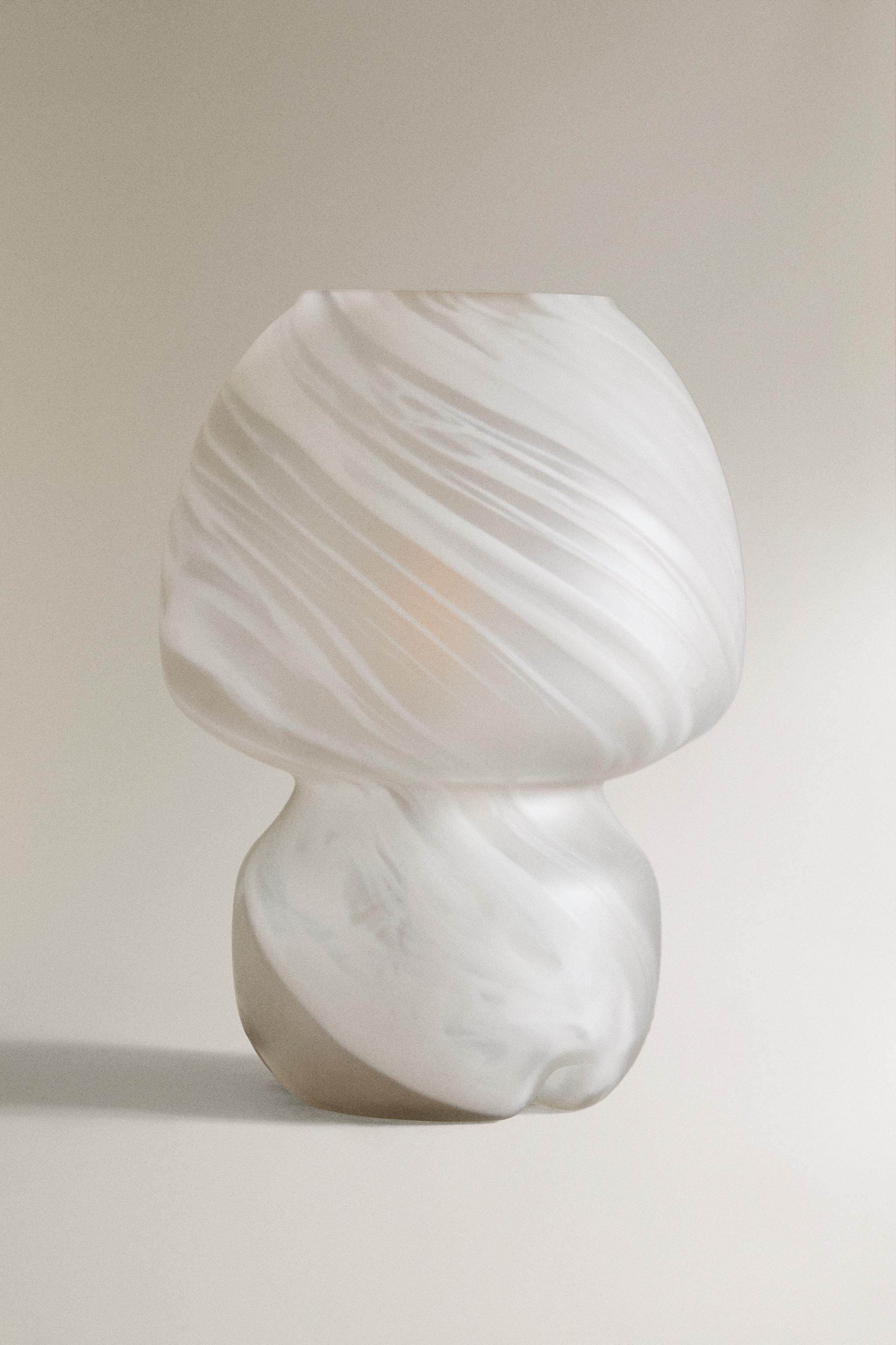GLASS MUSHROOM TABLE LAMP | Zara US