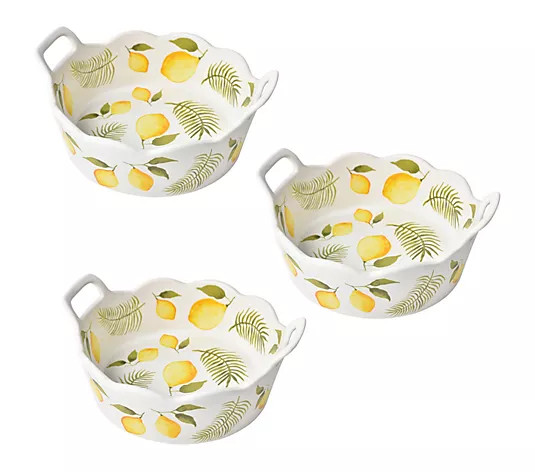 Make Your Selection: Temp-tations Set of (3) Round Nesting Mini Bakers | QVC