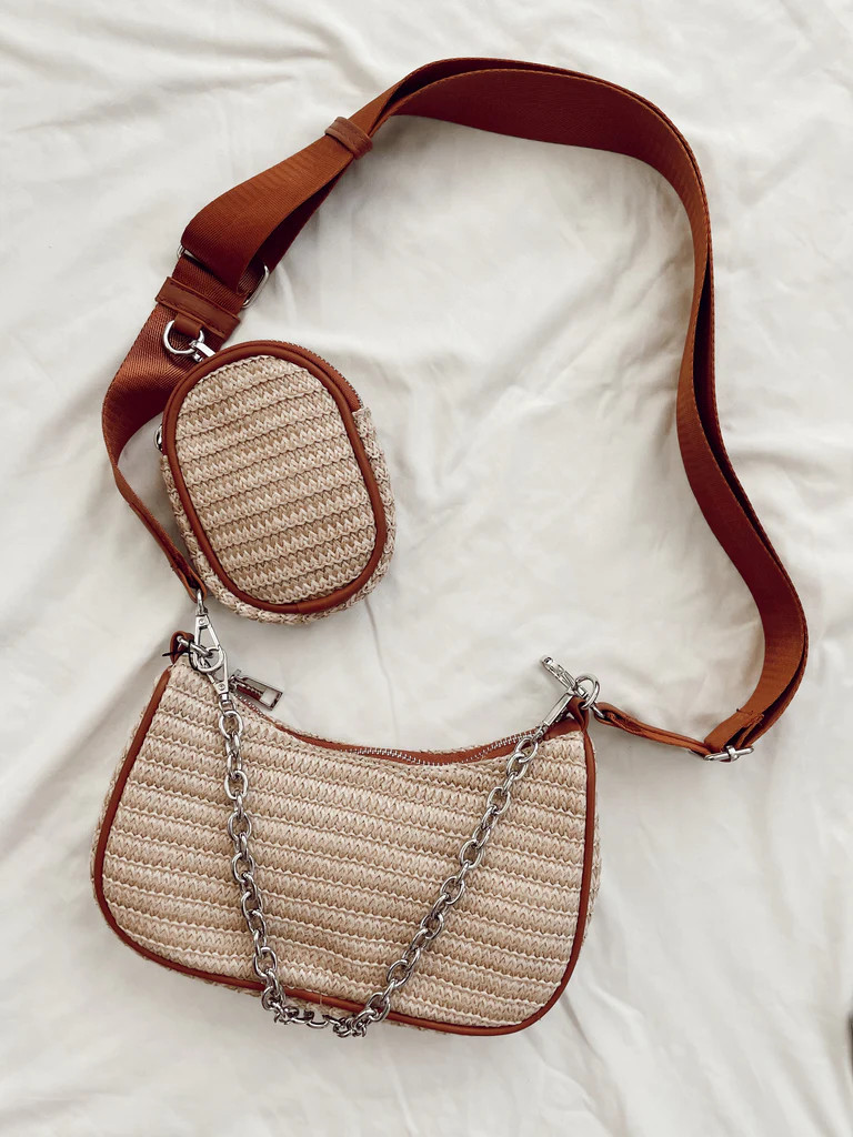 Ready To Go Raffia Crossbody | She Is Boutique