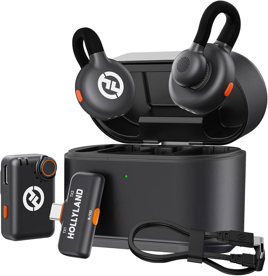 Hollyland Lark M2S Combo (Camera RX+USB-C RX+ Lightning Cable) Wireless Microphone for iPhone/Cam... | Amazon (US)