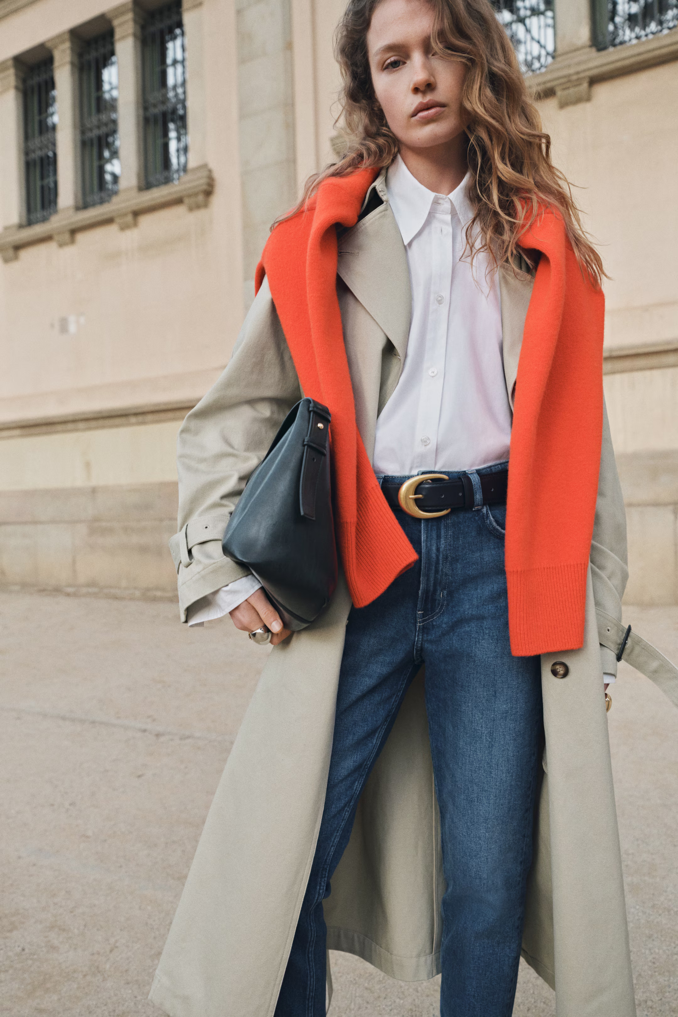 High-Rise Slim Straight Ankle Jeans | H&M (US + CA)