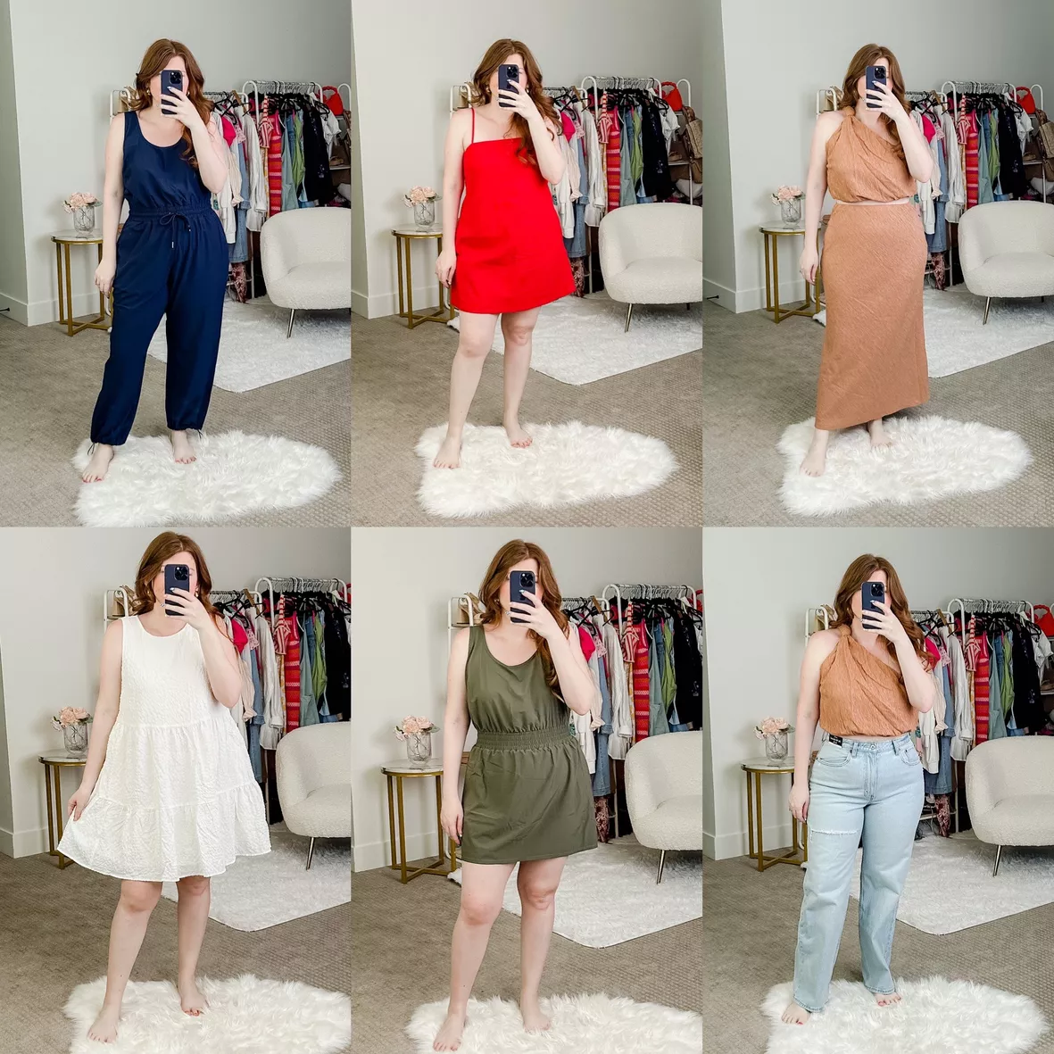 High-Neck Linen-Blend Mini Dress curated on LTK