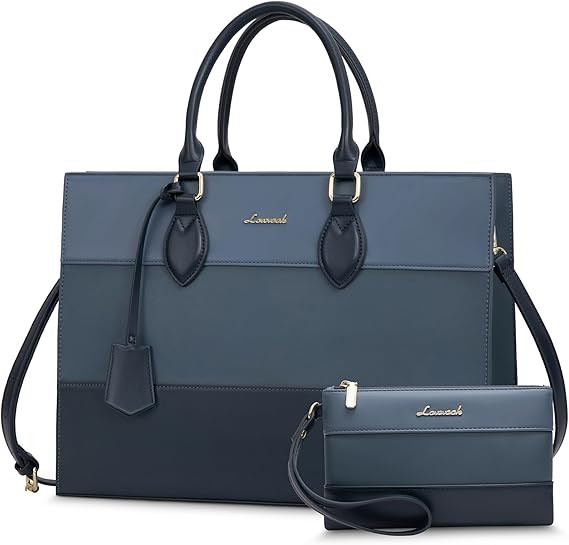 LOVEVOOK Laptop Tote Bag for Women, Work Totes Business Office Computer Briefcase with Clutch Pur... | Amazon (US)